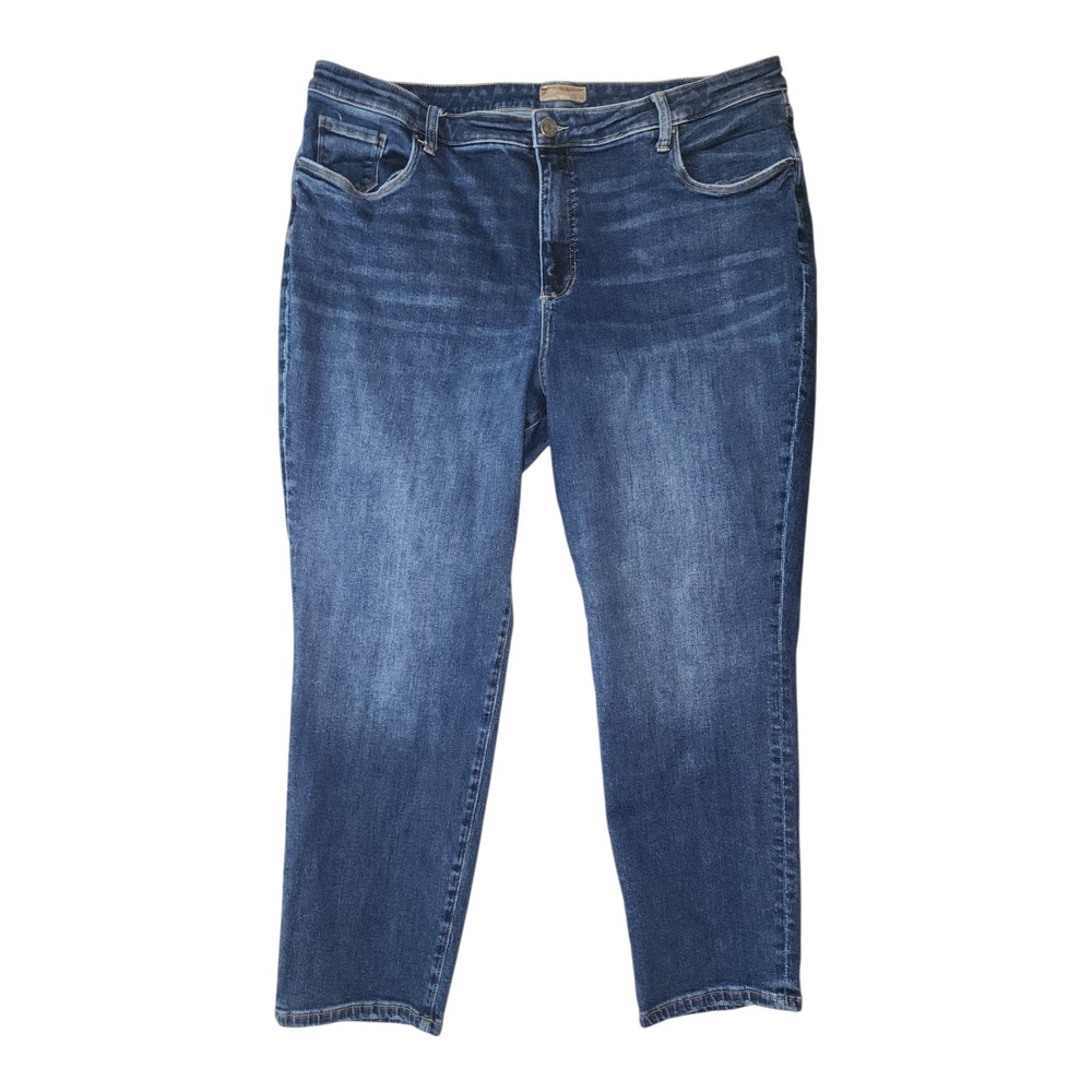 Kut From The Kloth Jeans Womens Plus Size 22W Blue Denim Reese Ankle Straight